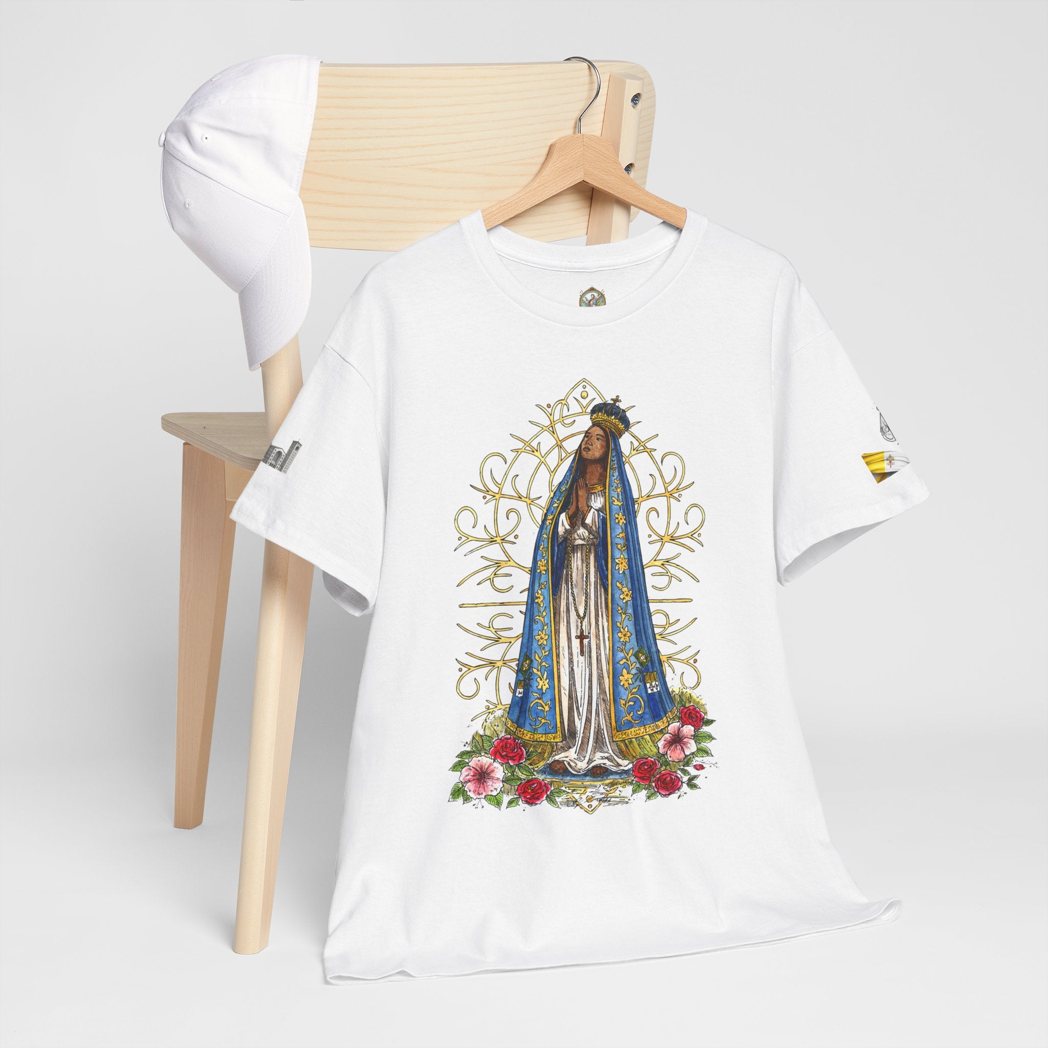 Nossa Senhora Aparecida Shirt | Brazilian Catholic Faith Tee | Virgin Mary Devotional Apparel