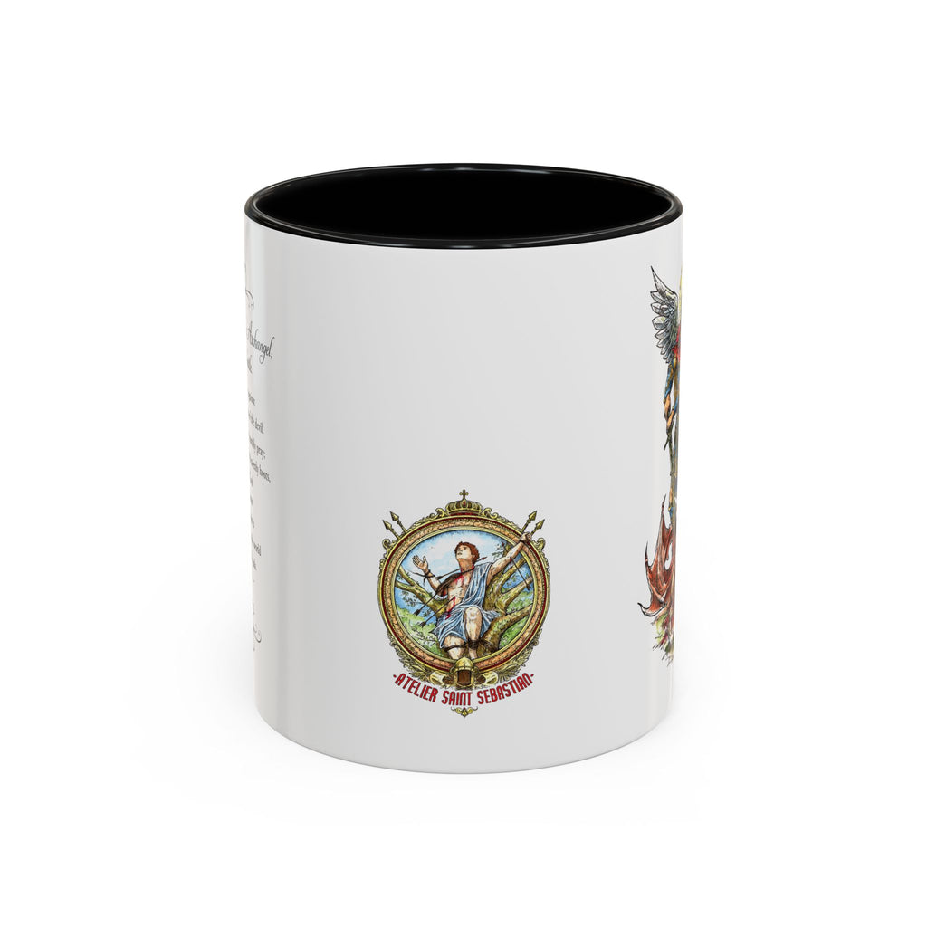 St. Michael Archangel Illustration Coffee Mug | Accent 11/15oz