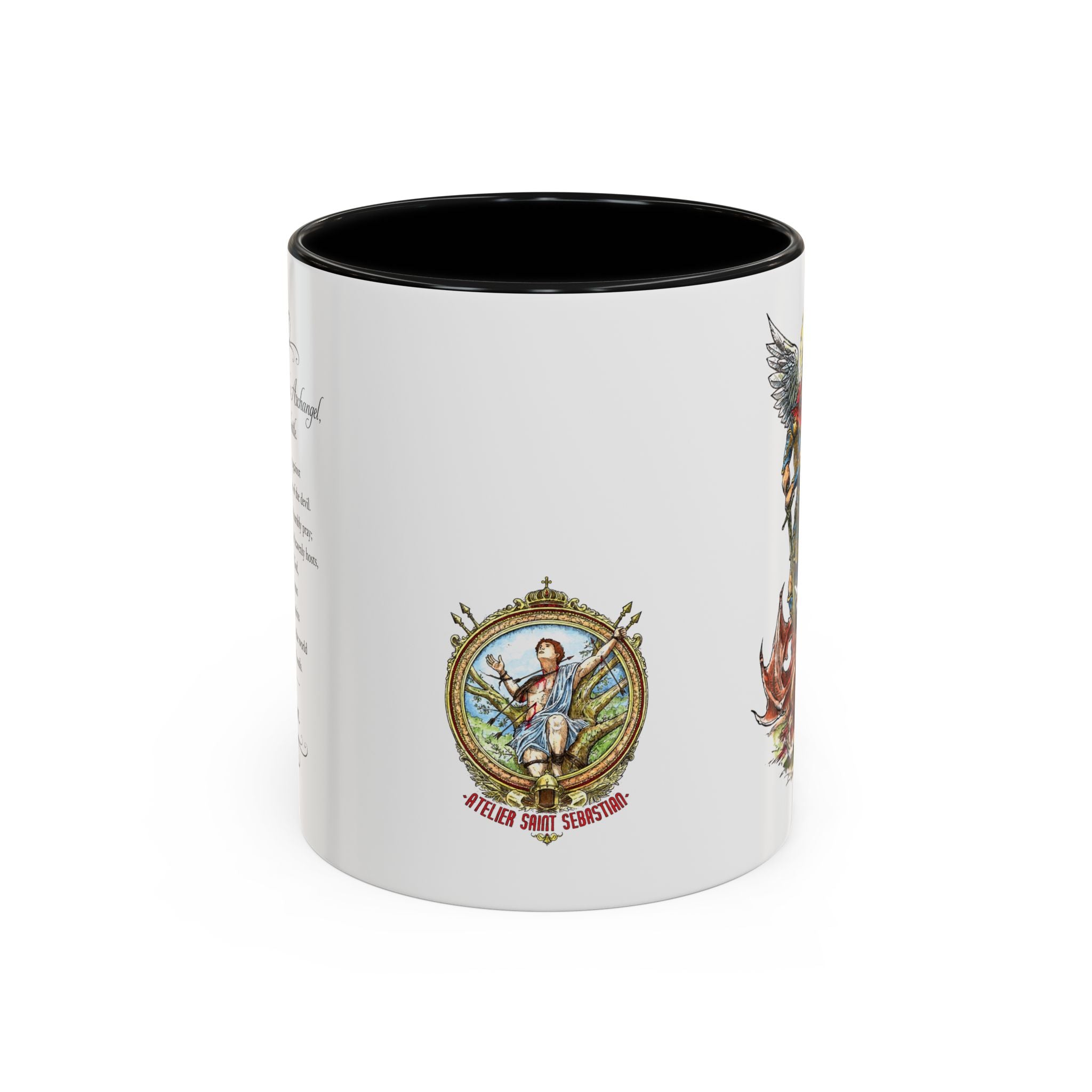 St. Michael Archangel Illustration Coffee Mug | Accent 11/15oz