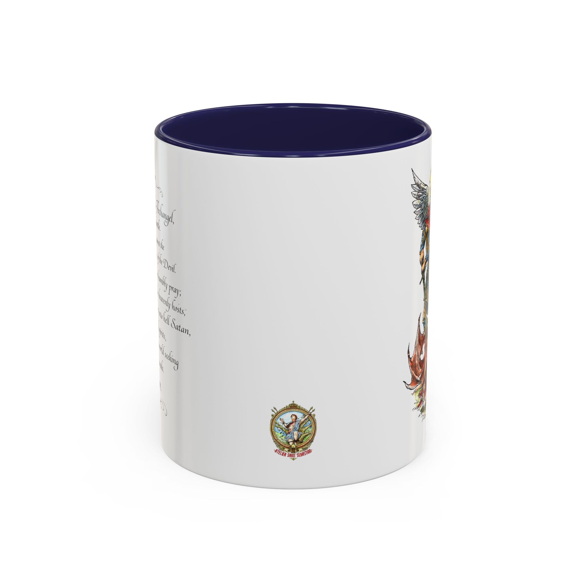 St. Michael Archangel Illustration Coffee Mug | Accent 11/15oz