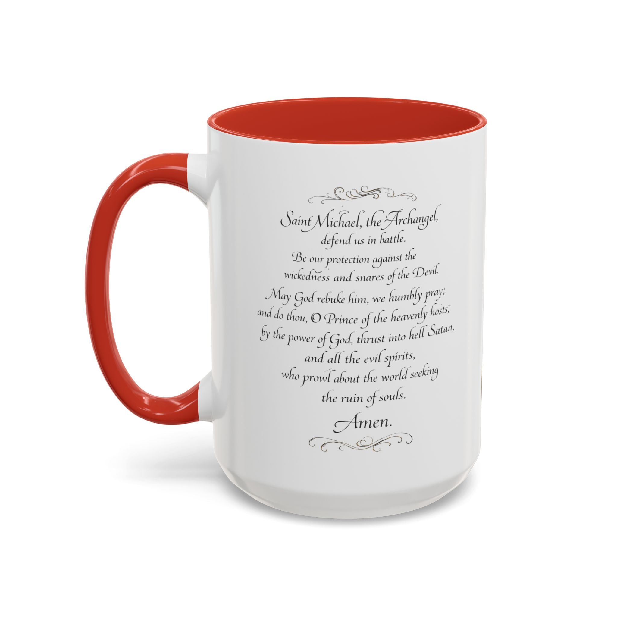 St. Michael Archangel Illustration Coffee Mug | Accent 11/15oz