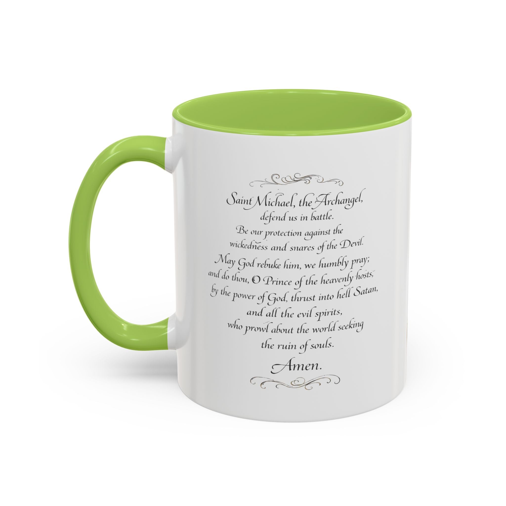St. Michael Archangel Illustration Coffee Mug | Accent 11/15oz