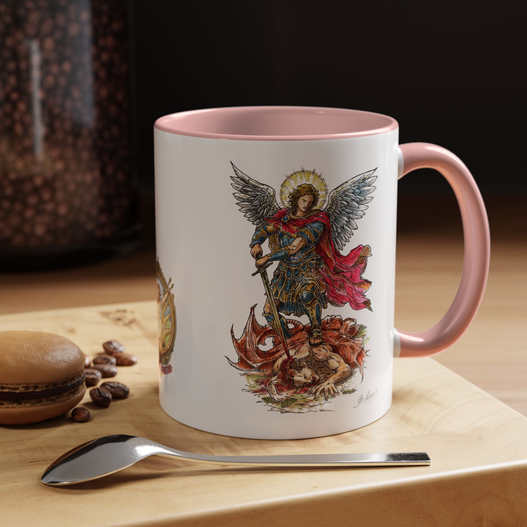 St. Michael Archangel Illustration Coffee Mug | Accent 11/15oz
