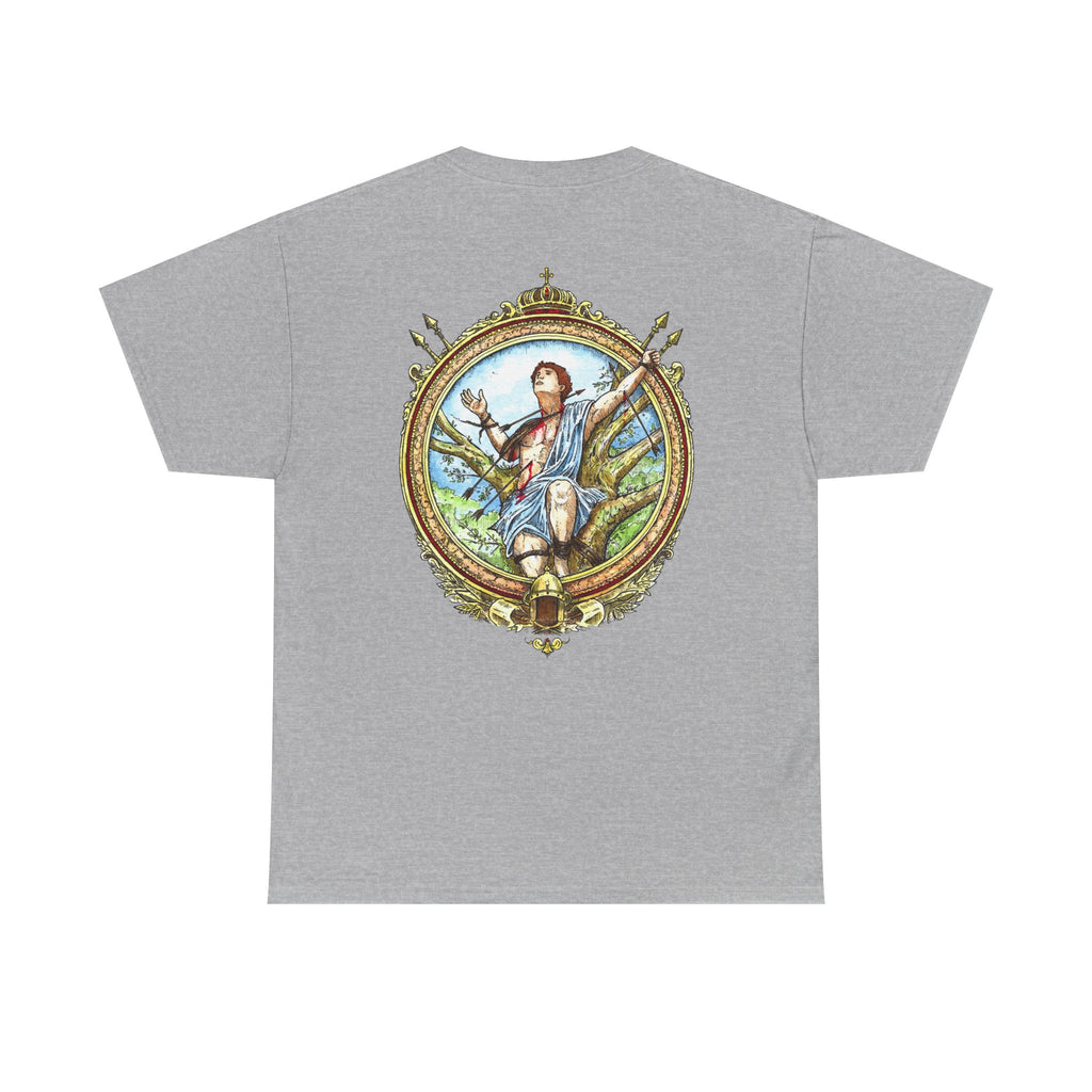 Saint Sebastian Shirt – Catholic Sacred Art Cotton Tee
