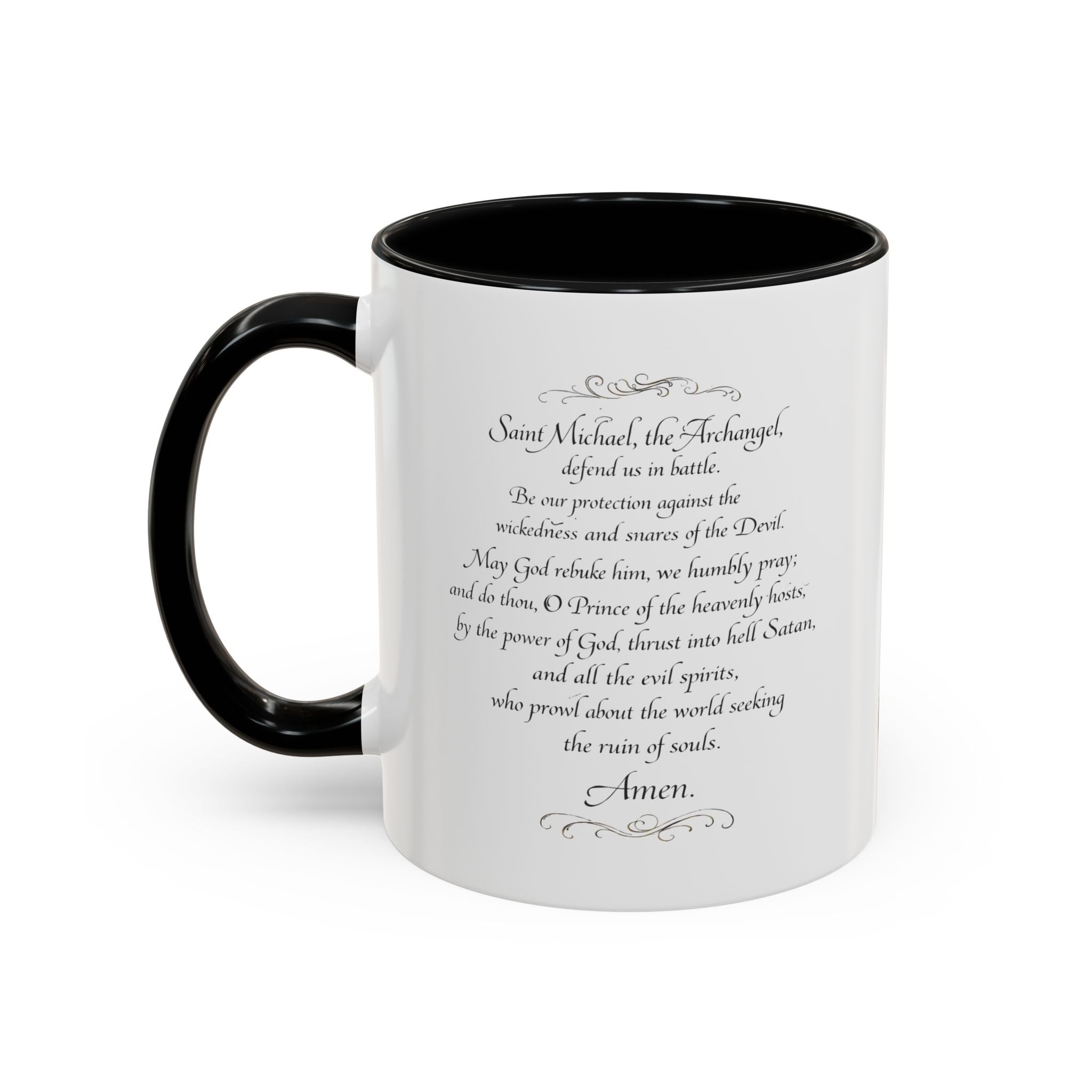 St. Michael Archangel Illustration Coffee Mug | Accent 11/15oz