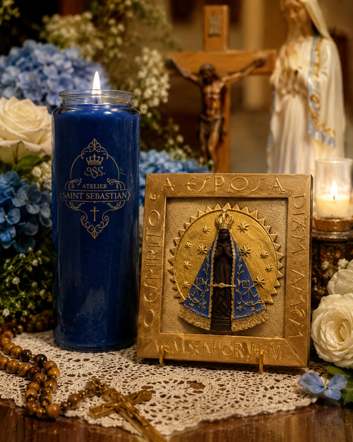 8x8” Sacred Plaque – “O Espírito e a Esposa dizem: Vem, Senhor Jesus”