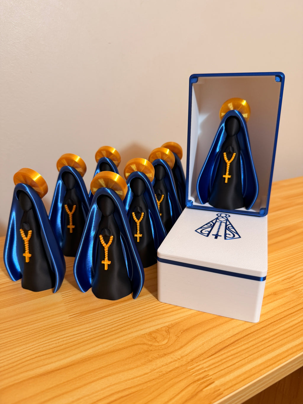 Our Lady of Aparecida Shrine Box with Statue & Keychain | Catholic Gift