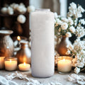 9 Day Novena Prayer Candle, Embossed Cross Glass